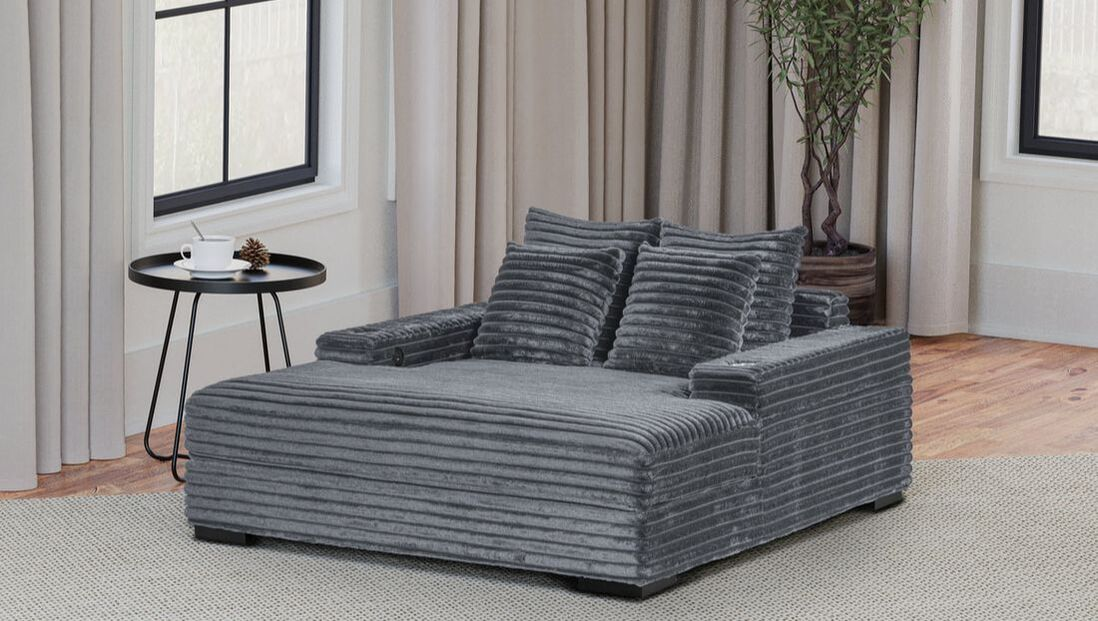 Happy Homes 3800 Charcoal Chaise Lounge **ON SALE**