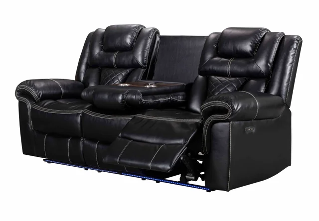 Alexa Black - 3PC Power Reclining Set (ETA 4/10)