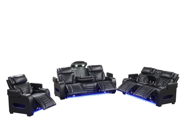 TOKYO 3PC Black Power Reclining Set **NEW ARRIVAL**