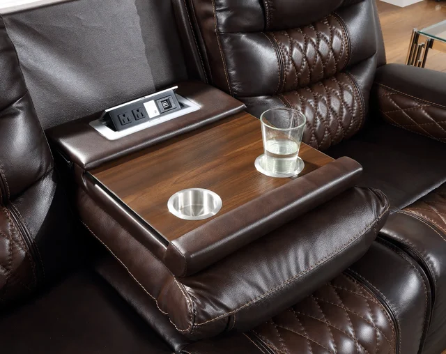 Harley Power - TOP GRAIN LEATHER Reclining Set